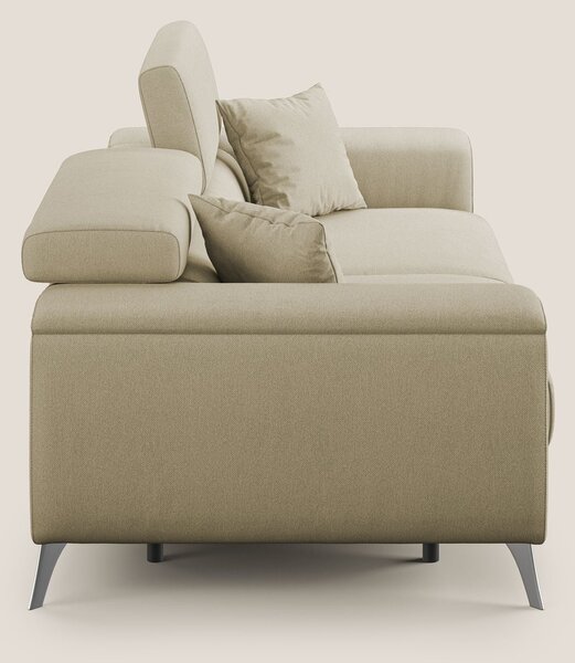 Fusion divano con sedute allungabili in tessuto smacchiabile T05 camme