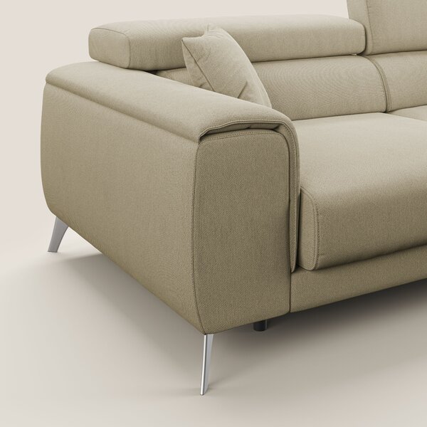 Fusion divano con sedute allungabili in tessuto smacchiabile T05 camme