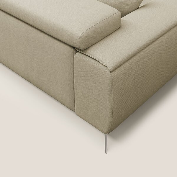 Fusion divano con sedute allungabili in tessuto smacchiabile T05 camme