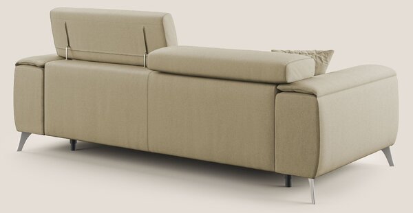 Fusion divano con sedute allungabili in tessuto smacchiabile T05 camme
