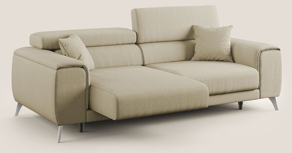 Fusion divano con sedute allungabili in tessuto smacchiabile T05 camme
