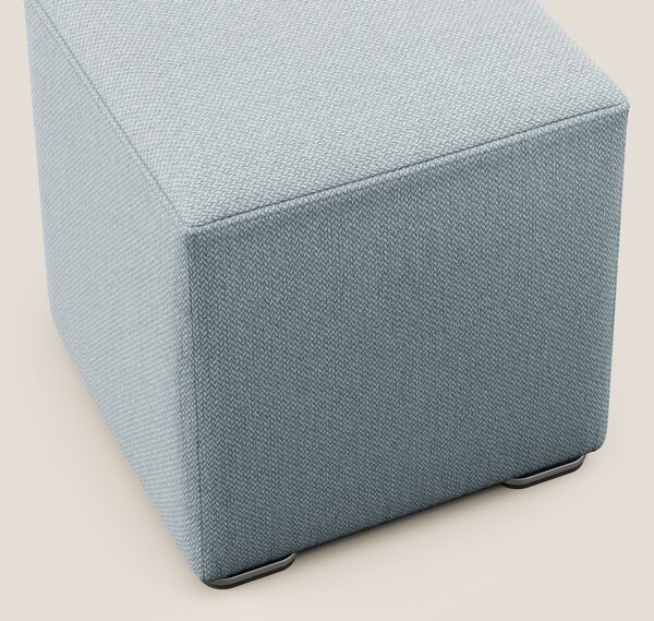 Cube pouf in tessuto morbido smacchiabile T05 carta da zucchero