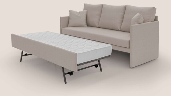 Brera Divano duplex con doppio letto in tessuto simil cotone impermeab