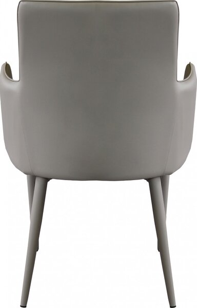 DecHome Poltrona Moderna in Ecopelle Dimensioni 45x49,5x87,5 colore Tortora - Camille