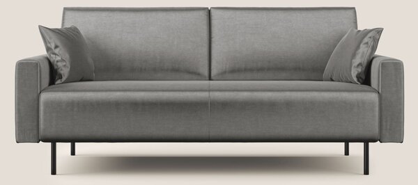 Arthur divano moderno in velluto morbido impermeabile T01 grigio