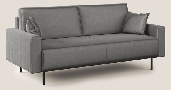 Arthur divano moderno in velluto morbido impermeabile T01 grigio