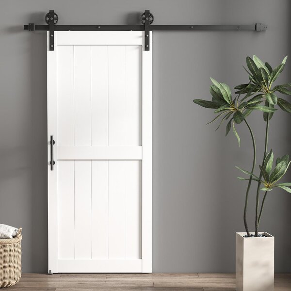 DecHome Porta Scorrevole 81.3x213.4 cm Kit Montaggio Binario Rulli colore Legno
