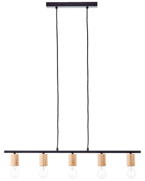 Lampada a sospensione, accorciabile, 113 x 80 x 5 cm, 5 x E27, max. 40 W