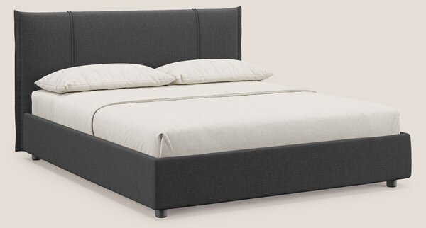 Alicia letto imbottito con vano contenitore in tessuto impermeabile T1