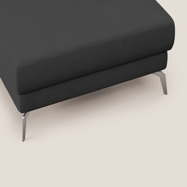 Star Pouf con piedini alti in tessuto impermeabile T02 nero