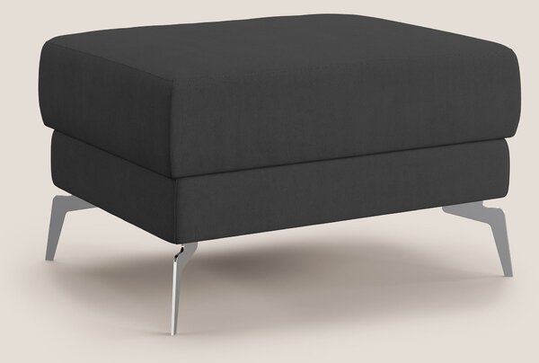 Star Pouf con piedini alti in tessuto impermeabile T02 nero