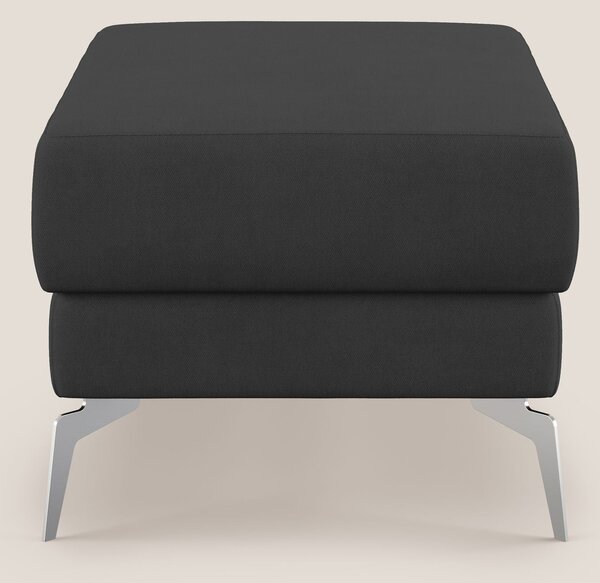 Star Pouf con piedini alti in tessuto impermeabile T02 nero