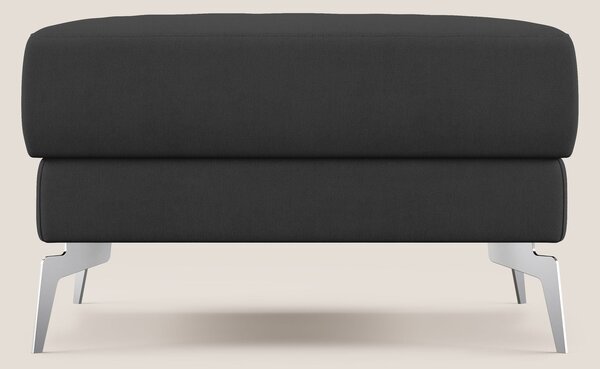 Star Pouf con piedini alti in tessuto impermeabile T02 nero
