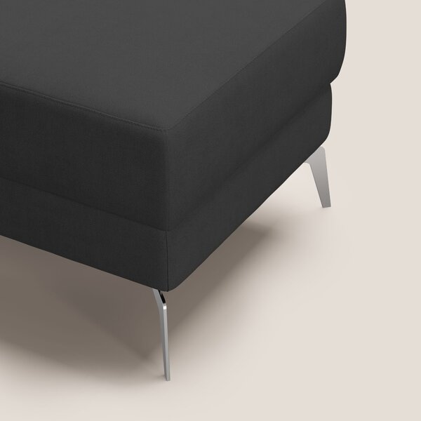 Star Pouf con piedini alti in tessuto impermeabile T02 nero