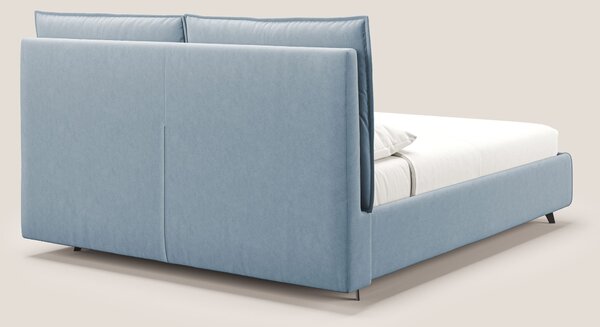Nives letto imbottito contenitore sfoderabile in microfibra velluto im