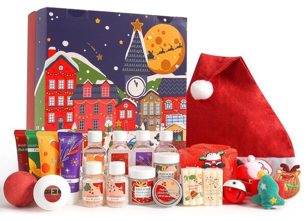 Calendario dell'Avvento BODY & EARTH: 24 prodotti per la cura del corpo, un regalo di Natale perfetto per le donne