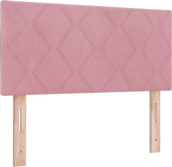 Testiera Rosa 100 cm Velluto