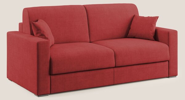 Best Divano letto matrimoniale in tessuto impermeabile T02 rosso
