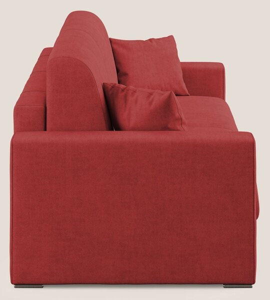 Best Divano letto matrimoniale in tessuto impermeabile T02 rosso
