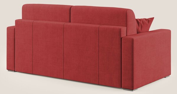 Best Divano letto matrimoniale in tessuto impermeabile T02 rosso