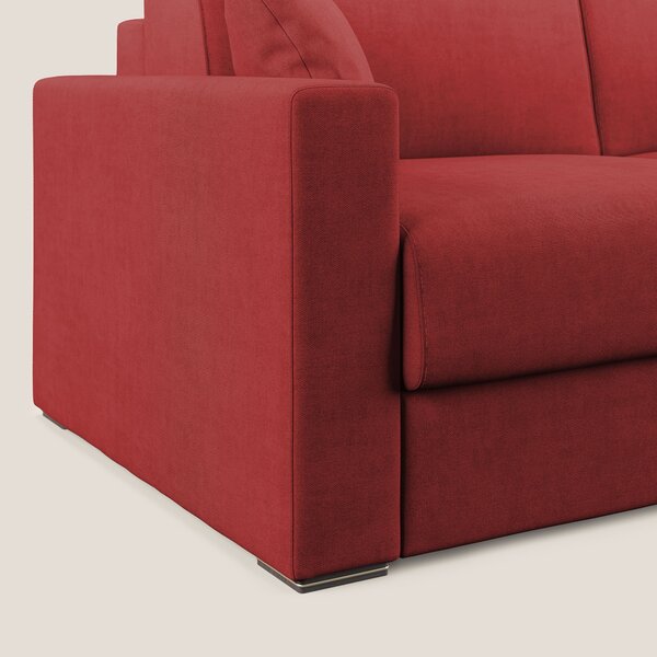 Best Divano letto matrimoniale in tessuto impermeabile T02 rosso