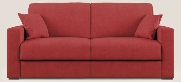 Best Divano letto matrimoniale in tessuto impermeabile T02 rosso