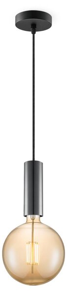 Home Sweet Home lampada a sospensione nera Saga Globe - G18- dimmerabile E27 ambra