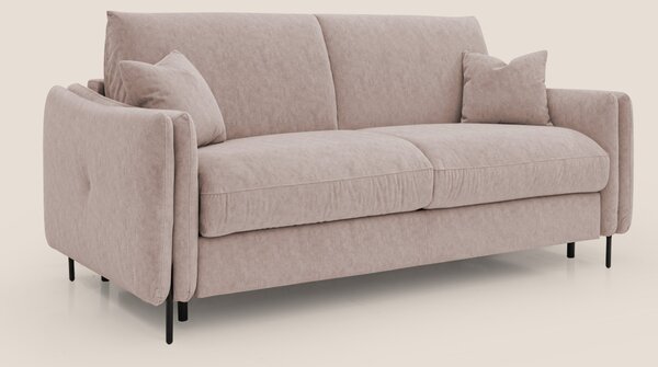 Gregory Divano letto con materasso h18 cm in microfibra effetto vellut