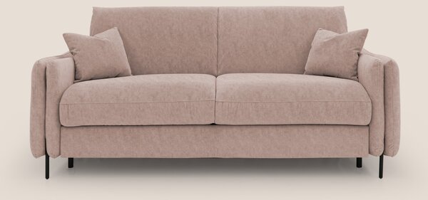 Gregory Divano letto con materasso h18 cm in microfibra effetto vellut
