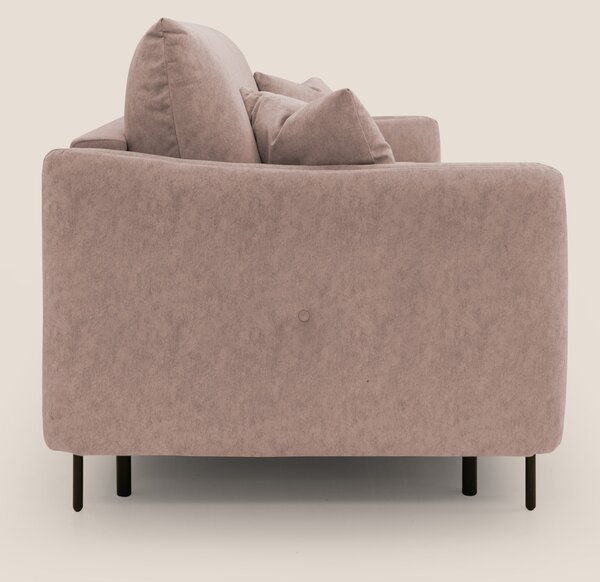 Gregory Divano letto con materasso h18 cm in microfibra effetto vellut