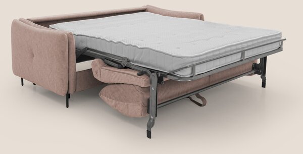 Gregory Divano letto con materasso h18 cm in microfibra effetto vellut