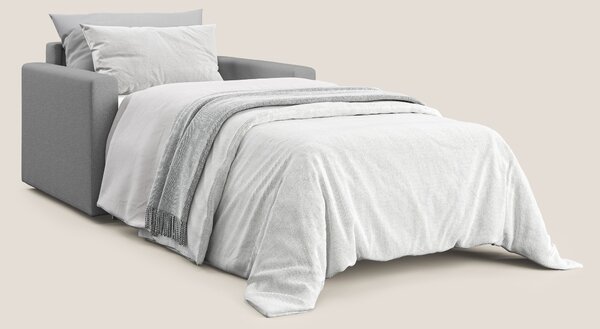 Chris poltrona letto in tessuto impermeabile T13 grigio
