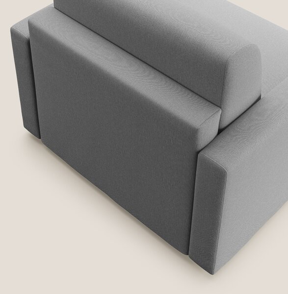 Chris poltrona letto in tessuto impermeabile T13 grigio