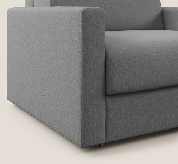 Chris poltrona letto in tessuto impermeabile T13 grigio
