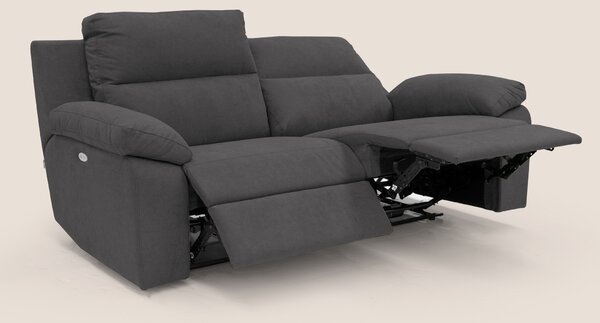 Romeo Divano relax con recliner elettrico in morbido tessuto impermeab