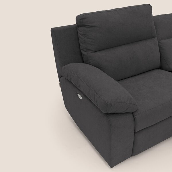 Romeo Divano relax con recliner elettrico in morbido tessuto impermeab