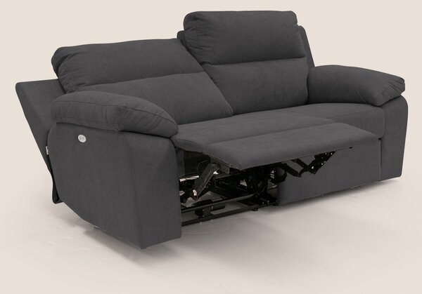Romeo Divano relax con recliner elettrico in morbido tessuto impermeab