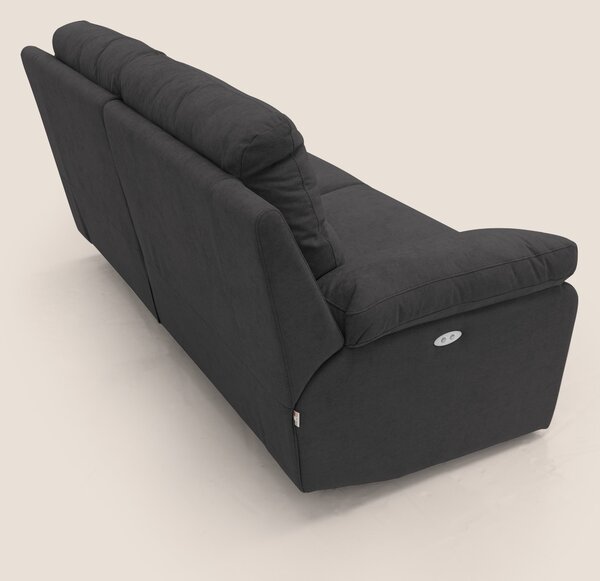 Romeo Divano relax con recliner elettrico in morbido tessuto impermeab
