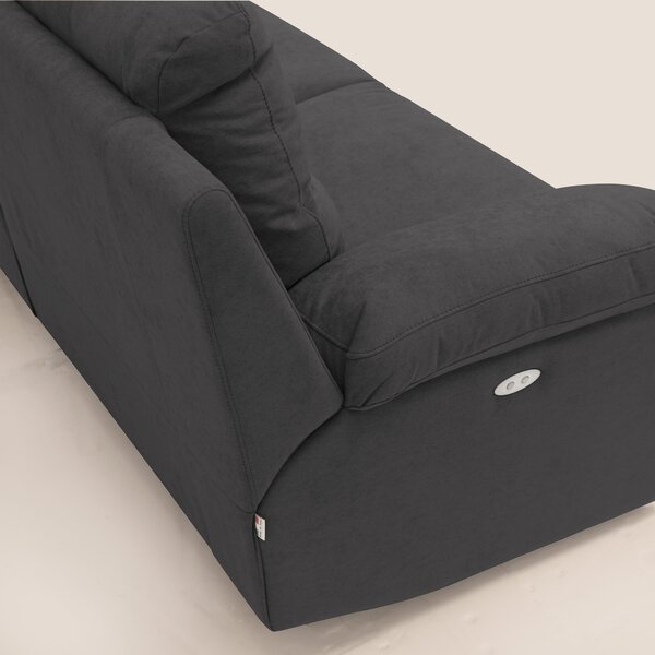 Romeo Divano relax con recliner elettrico in morbido tessuto impermeab