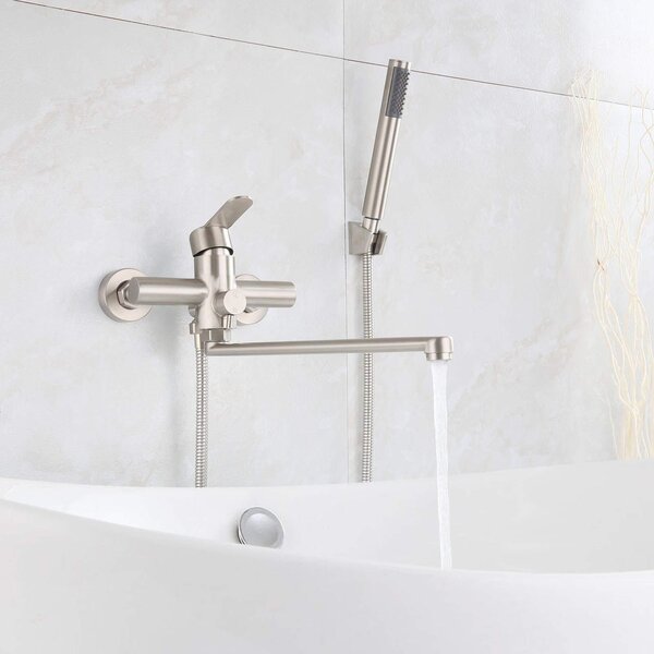 Rubinetto per vasca da bagno con deviatore e doccetta manuale