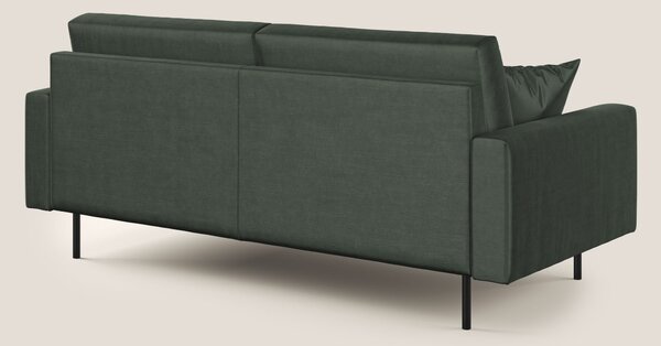 Arthur divano moderno in velluto morbido impermeabile T01 verde