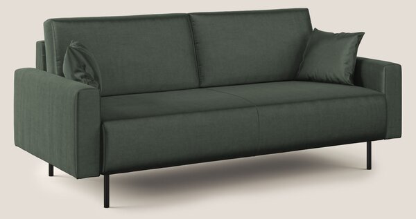 Arthur divano moderno in velluto morbido impermeabile T01 verde