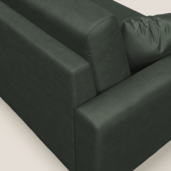 Arthur divano moderno angolare in velluto morbido impermeabile T01 ver