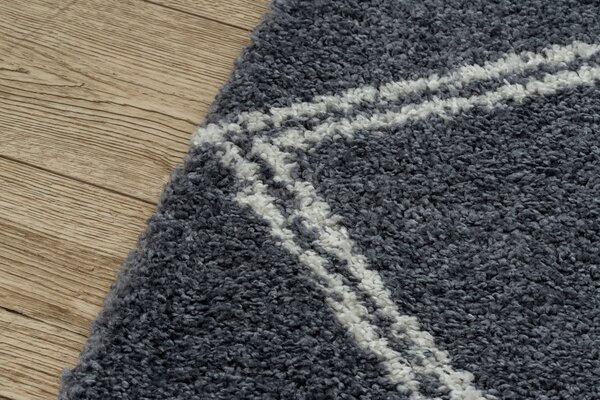 Tappeto BERBER ASILA B5970 grigio / bianco Frange berbero marocchino shaggy