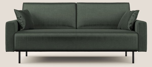 Arthur divano moderno in velluto morbido impermeabile T01 verde