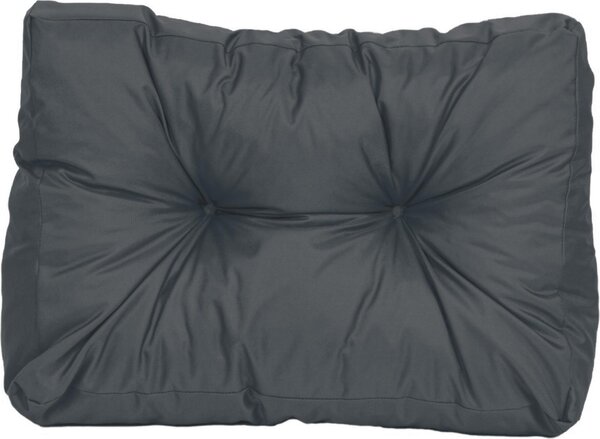 Cuscino laterale TexDeko Garden 60x40x20/10 cm, trapuntato, idrorepellente, resistente ai raggi UV, antracite