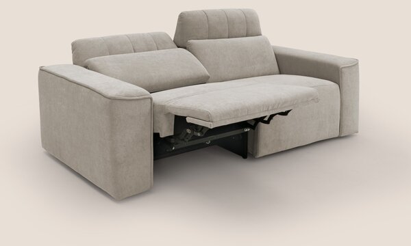 Clark Divano modulare con opzione relax elettrico in tessuto smacchiab