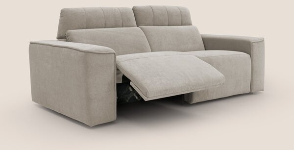 Clark Divano modulare con opzione relax elettrico in tessuto smacchiab