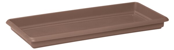 Sottovaso Maxi in plastica color tortora H 6 x L 29 x P 60 cm