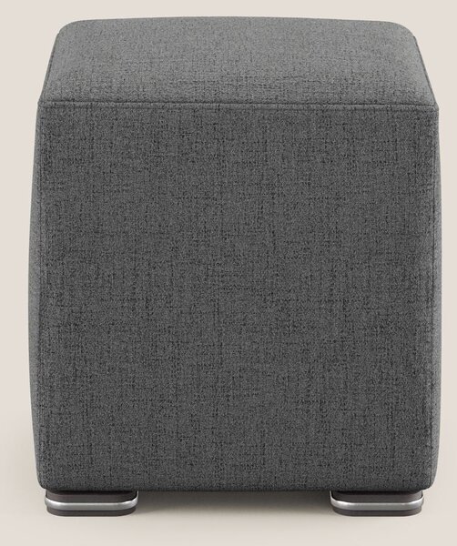 Cube pouf in tessuto morbido impermeabile T03 grigio